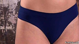 hairy pussy beauty hogtied and caned, what a slave 😈