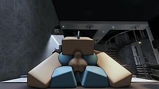 Hot Demon Rides Monster Cock For Anal Creampie Cumshot