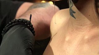 Small Tits Latina Sub Chokes on Painful Dildo Bondage with Kinky Toys?