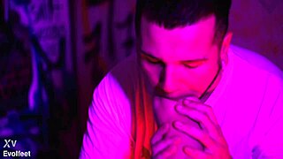 Intense BBW Foot Worship and Pussy Licking