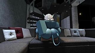 Hot Demon Rides Monster Cock For Anal Creampie Cumshot