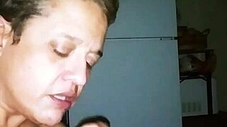 Momma Sucking Cock With Intense Blowjob