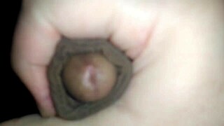 Ever tried virgin ass? This hairy straight guy experiments and cums hard