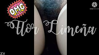 peruvian girl in bath showing vagina during social isolation at home