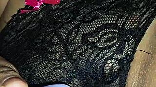 Latina wife in black panties, ready for cumshot?