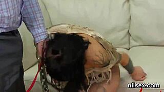 Wacky girl endures painful ass hole treatment