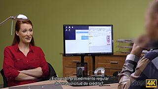 Isabella feels desperate for that big loan through sex