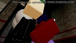 Two FNAF Roblox sluts get fucked hard in cowgirl and doggystyle positions