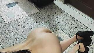 Secret porn videos with my step-cousin at home when alone