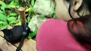 we almost got caught during outdoor creampie with filipina girlfriend