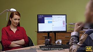 Isabella feels desperate for that big loan through sex