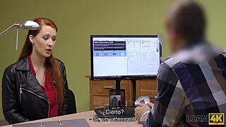 Isabella feels desperate for that big loan through sex