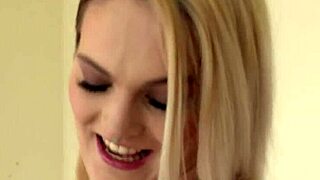 Brunette Dava masturbates nude outside