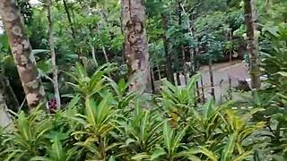 we almost got caught during outdoor creampie with filipina girlfriend