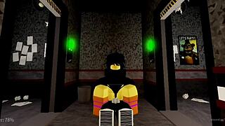 Two FNAF Roblox sluts get fucked hard in cowgirl and doggystyle positions