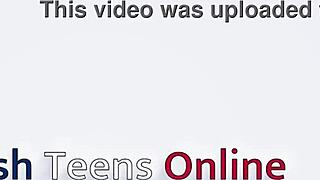 Real teen gives sloppy bj and swallows outdoors.