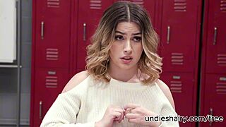 Busty Teacher Forces Student to Lick Pussy in Threesome 😈