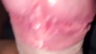 masseuse gives crazy cumshot with huge cock and ass play
