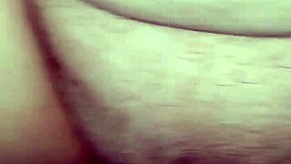 wife enjoys intimate moment on table