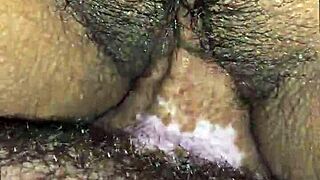 Latina wife in black panties, ready for cumshot?