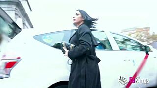 Nelia Estrada's Huge Tits Flashed Outdoors In Madrid, Rough Missionary Fucking And Blowjob Action