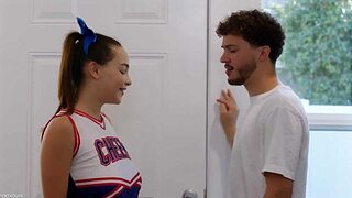 penthousegold com cute cheerleader risa may gags on cock before steamy sex session