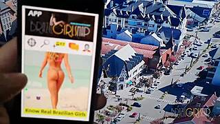 The tourist matches with pretty larissa