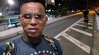 Bruna black risks outdoor sex with crossdresser.