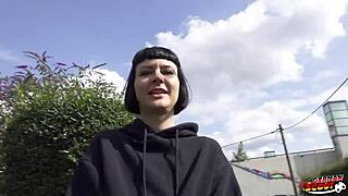 Did the scout pick up Delfine Dahlia for a rough casting fuck?