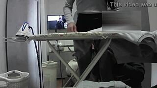 desperate housewife reaches orgasm in miniskirt during workday