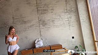 Picking Up Hottie in Lingerie for Shaved Pussy Blowjob Seduction