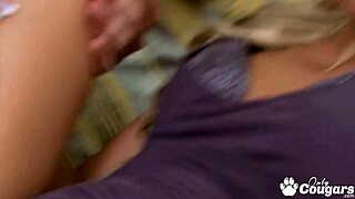 Milf Carla Cox enjoys backdoor anal with big cock, ending in cumshot.