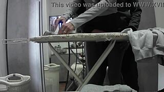 desperate housewife reaches orgasm in miniskirt during workday