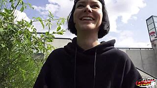 Did the scout pick up Delfine Dahlia for a rough casting fuck?