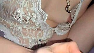 Cock Jerking Milf Licks Up Every Drop