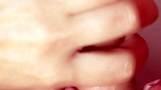 japanese porn tale unfolds with close-up blowjob and cumshot