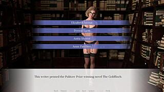 Blonde Bookworm Emma Plays In The Library With Creampie And Blowjob