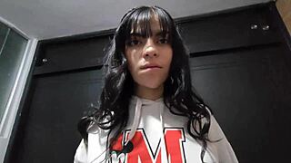 Laura, sexy wife, rides brother-in-law in secret! So hot!