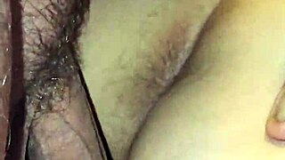 wife bends over for big creampie in her pussy