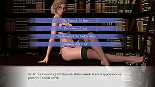 Blonde Bookworm Emma Plays In The Library With Creampie And Blowjob