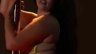 busty stripper catalia eats sahara's wet and juicy pussy in night club cunilingus