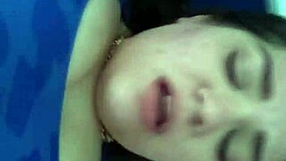 White teen screams first big black cock!