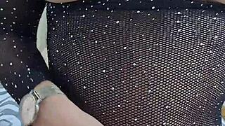 sexy latina masturbates solo, squirting deliciously with toys.