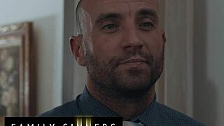 Horny babe fucks sister's man