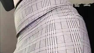 Sexy Curvy Redhead Dances Flashing Big Ass