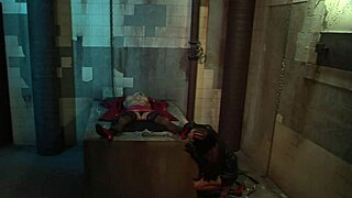 Monique Covet and Cristina Bella in Bondage Footfetish Lesbian Orgasm!