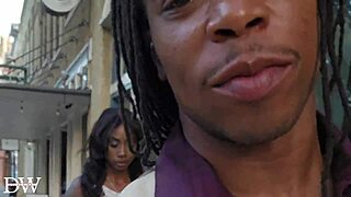 ebony couple has kitchen sex with bbc bull and busty goddess