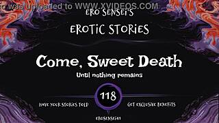 Sweet END to erotic audio session, guiding women to ORGASM through masturbation.