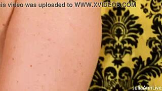 jessica jaymes gets bold cunilingus on her wet big pussy lips