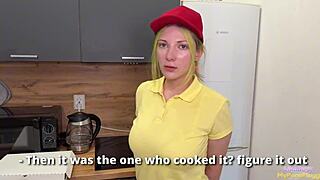 i roughly fucked that pizza girl to make up for her loss, damn